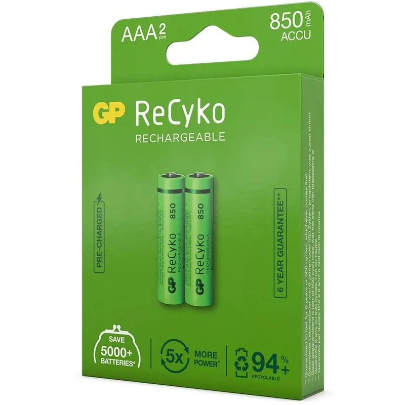 GP AAA ReCyko Rechargeable 850mAh