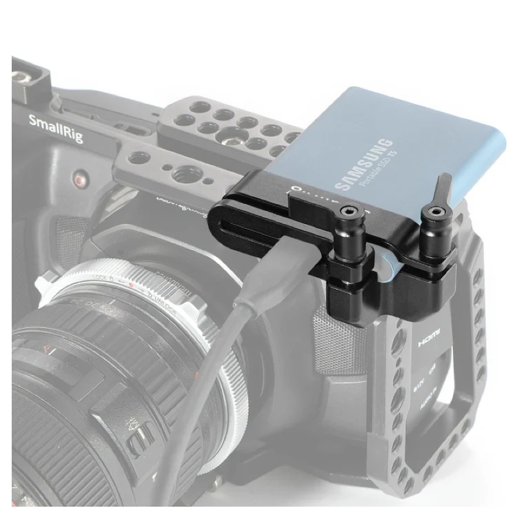 SmallRig 2245B Support pour Samsung T5 SSD BMPCC 4K/6K et Z CAM