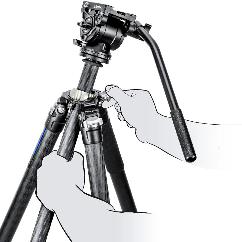 Leofoto Manba LV-284C trépied + BV-5 tête vidéo