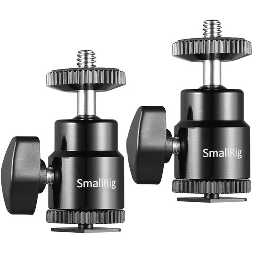 SmallRig 1/4 Support de sabot pour appareil photo "avec vis supplémentaire de 1/4" (paquet de 2) 2059