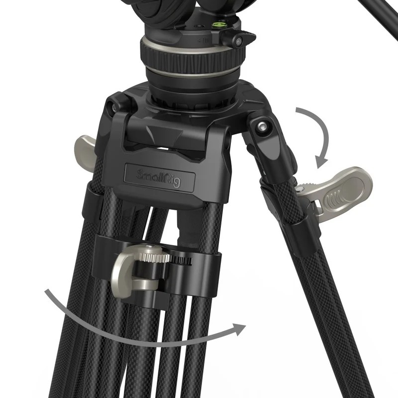SmallRig 3989 Heavy-Duty Carbon Fiber Trépied Kit AD-100