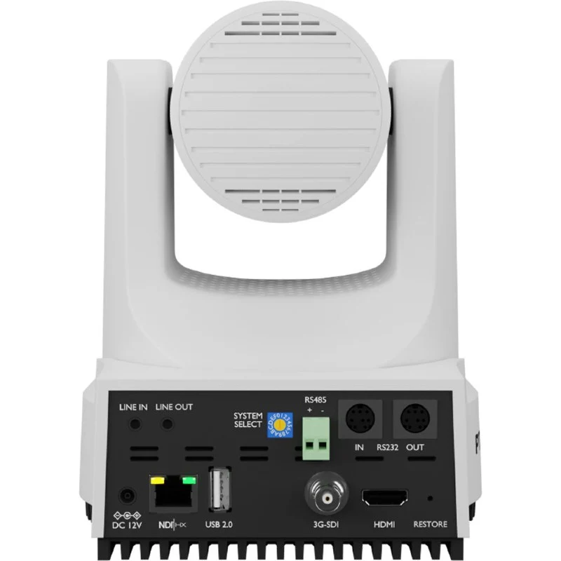 PTZOptics Move 4K, a 3th Gen PTZ appareil photo, 12X Optique Zoom Blanc