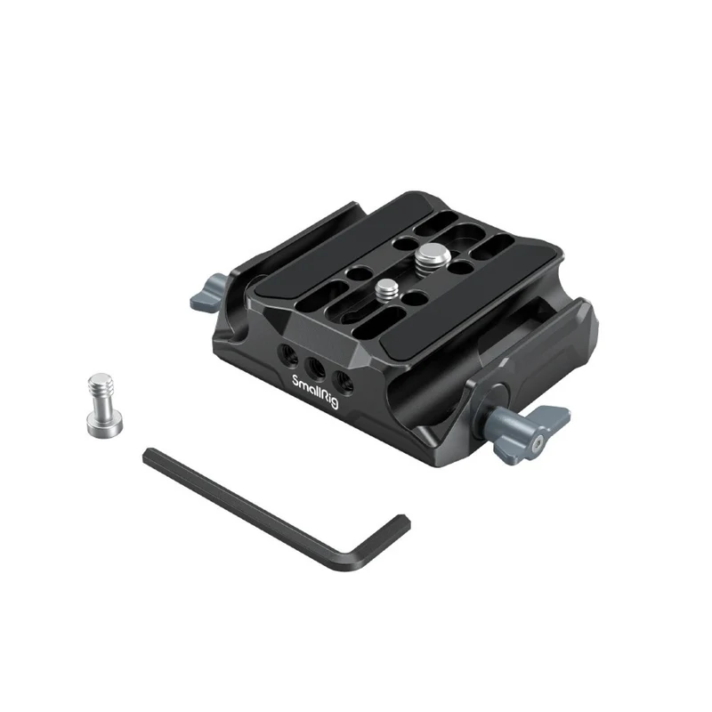 SmallRig 3357 Plaque de base universelle LWS avec double pince à tige de 15mm