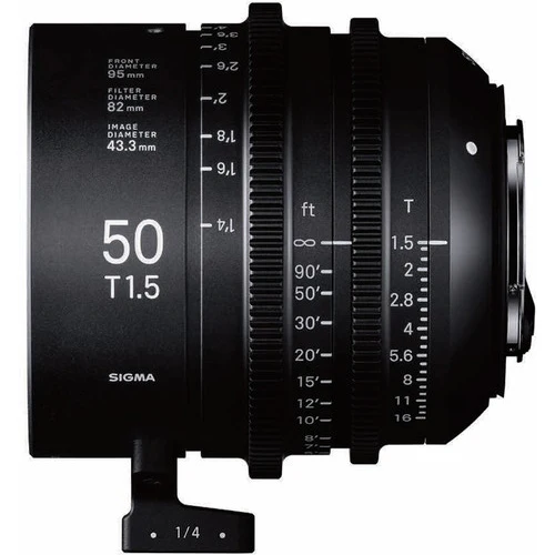 Sigma 50mm T1.5 FF F/VE Cine FF High Speed Prime FF Sony-E Métrique