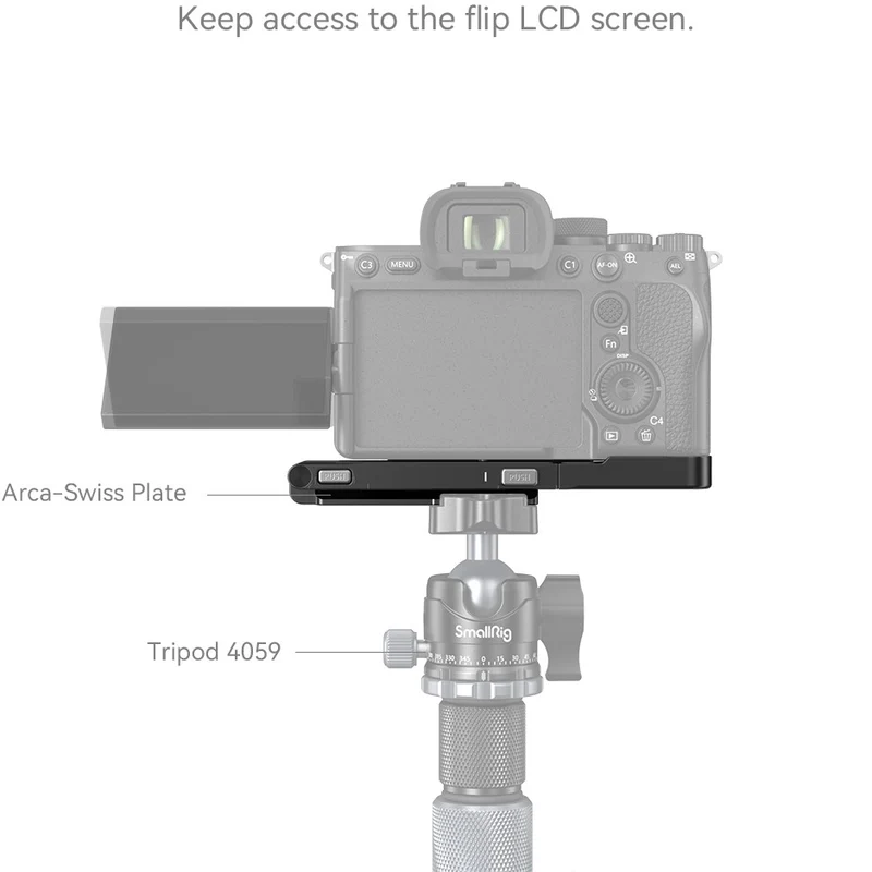 SmallRig 3984 Support en L pliable pour Sony Alpha 7R V / Alpha 7 IV / Alpha 7S III