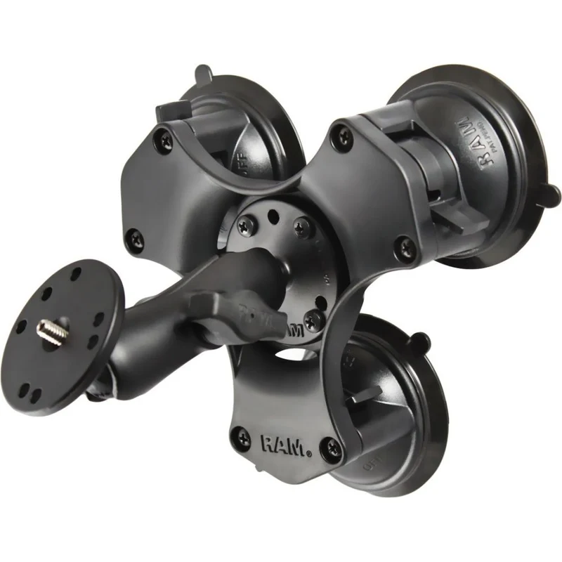 Rammount Triple Support Rond Ventouse 3,3" 1/4"