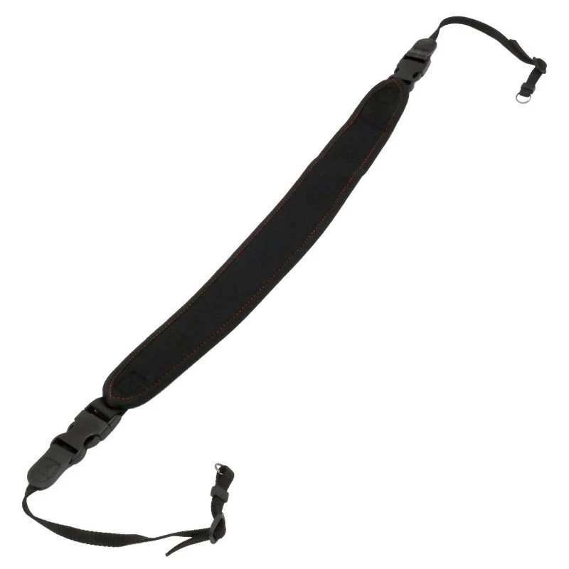 Caruba Appareil photo Neckstrap - comfort + Attache Rapide (Noir+Rouge)
