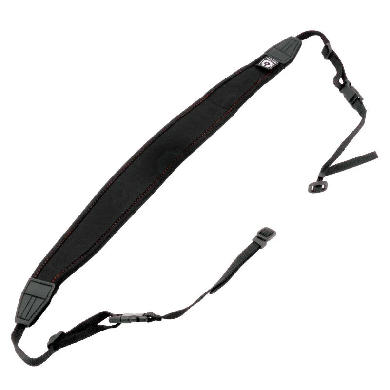 Caruba Appareil photo Neckstrap - extra long + Attache Rapide (Noir+Rouge)