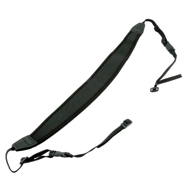 Caruba Appareil photo Neckstrap - extra long + Attache Rapide (Noir+Rouge)