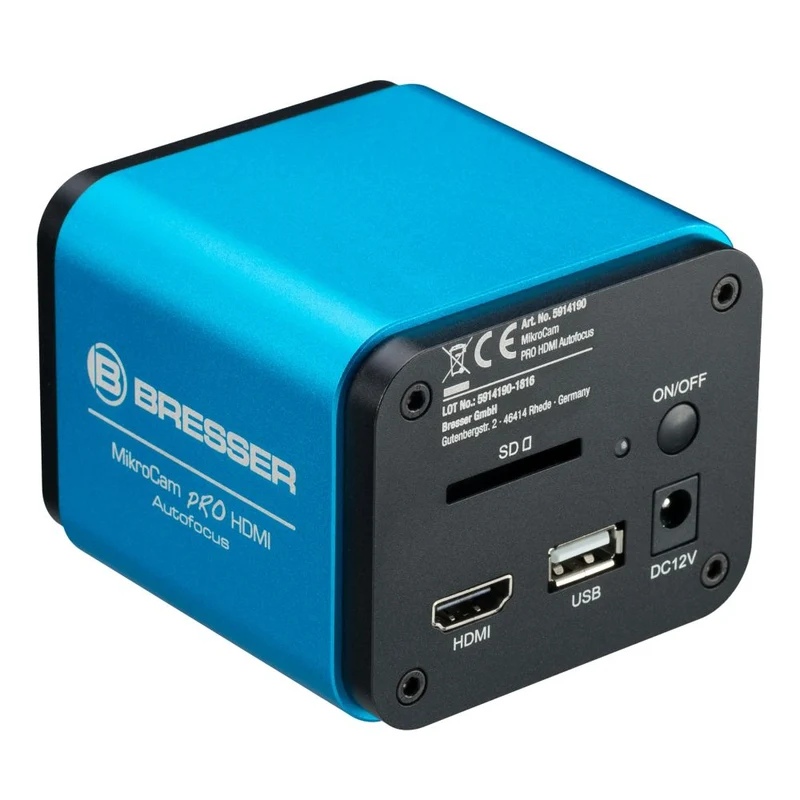 Bresser Caméra de microscope à mise au point automatique HDMI MikroCam PRO