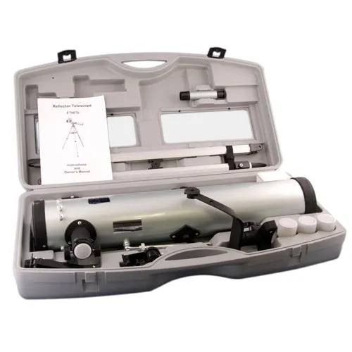 Byomic Télescope Réflecteur 76/700 pour Débutants avec Étui
