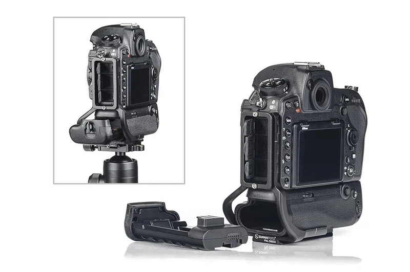 Sunwayfoto L-Plate pour Nikon D850 (Incl. Poignée PNLD850G)