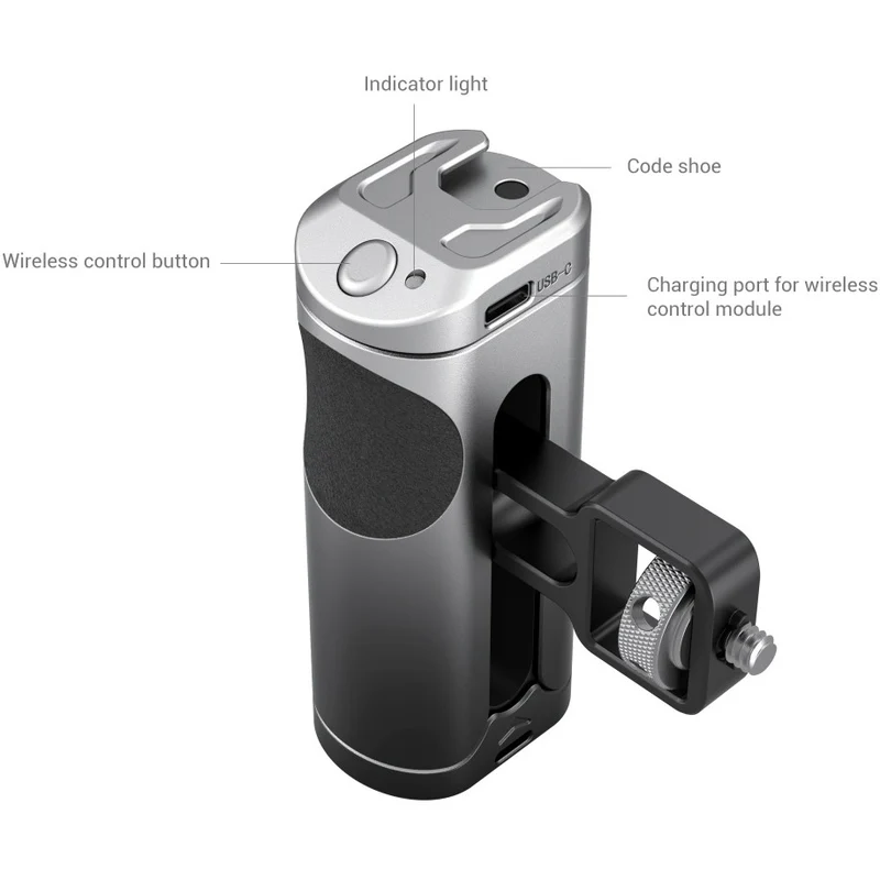 SmallRig Poignée latérale avec commande sans fil pour téléphone portable 3838