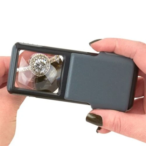 Carson Pop-Up Loupe de poche avec LED 5x40mm