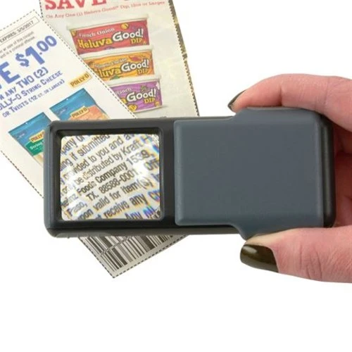 Carson Pop-Up Loupe de poche avec LED 5x40mm