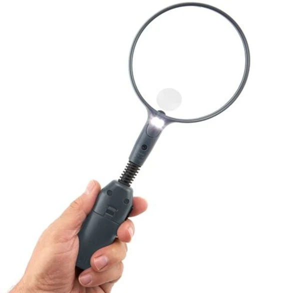 Carson Loupe de Table flexible avec LED 2x110mm
