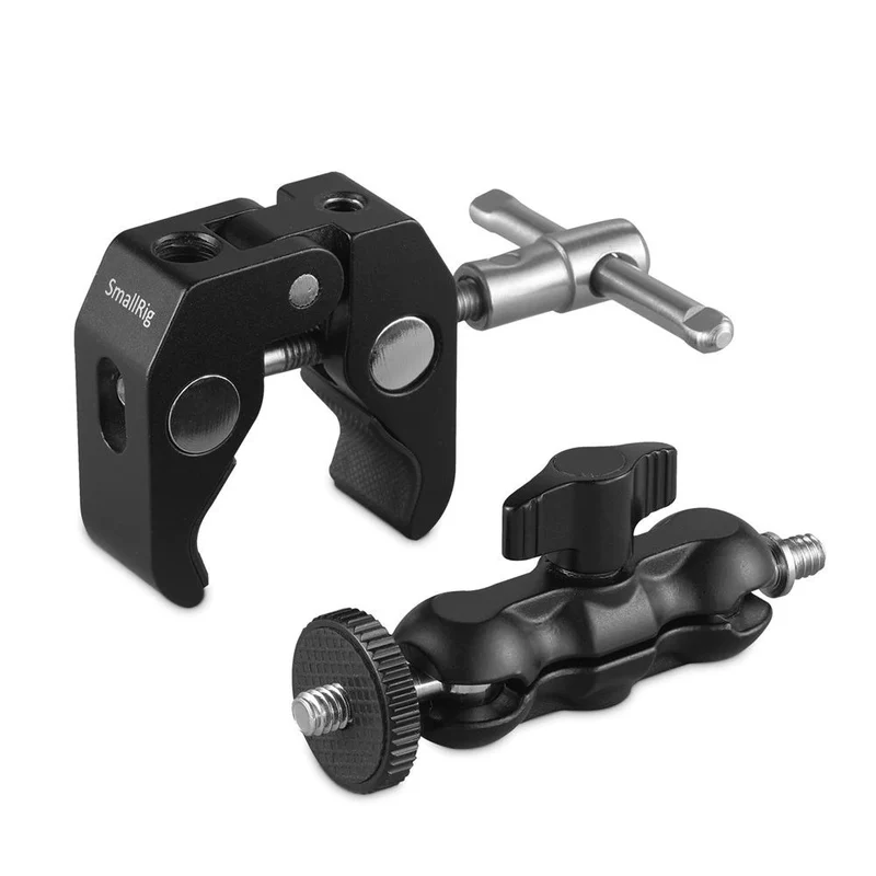 SmallRig 2164 Pince multi-fonctions en forme de crabe avec bras magique à tête sphérique