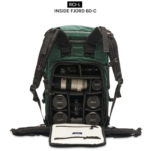 NYA-EVO Fjord 60-C Adventure Appareil Photo Sac à Dos ECONYL Midnight Bleu