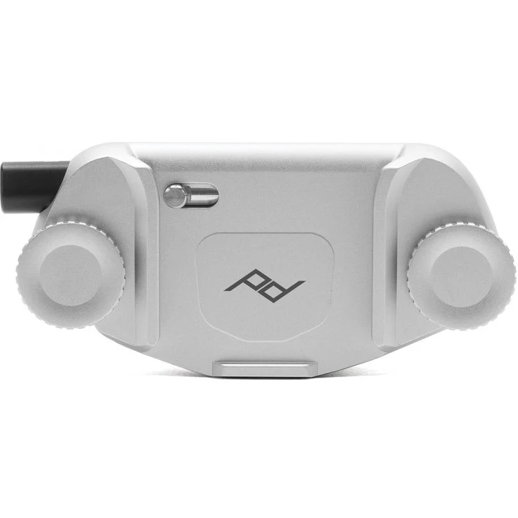 Peak Design Capture Appareil photo Clip V3 Argent + Plaque
