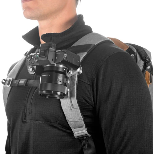 Peak Design Capture Appareil photo Clip V3 Argent + Plaque