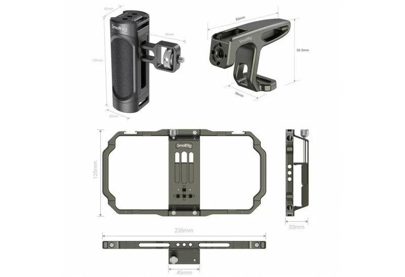 Smallrig Kit de Montage Vidéo Portable Universel pour Téléphone Portable 3155