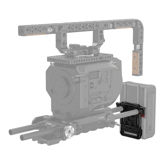 SmallRig V-Mount Plaque de batterie avec double pince de tige de 15mm 3016