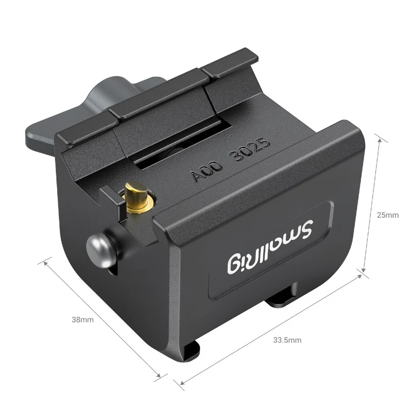 SmallRig NATO Plaque de Montage sur Rail 3025 pour DJI RS 2 / RSC 2