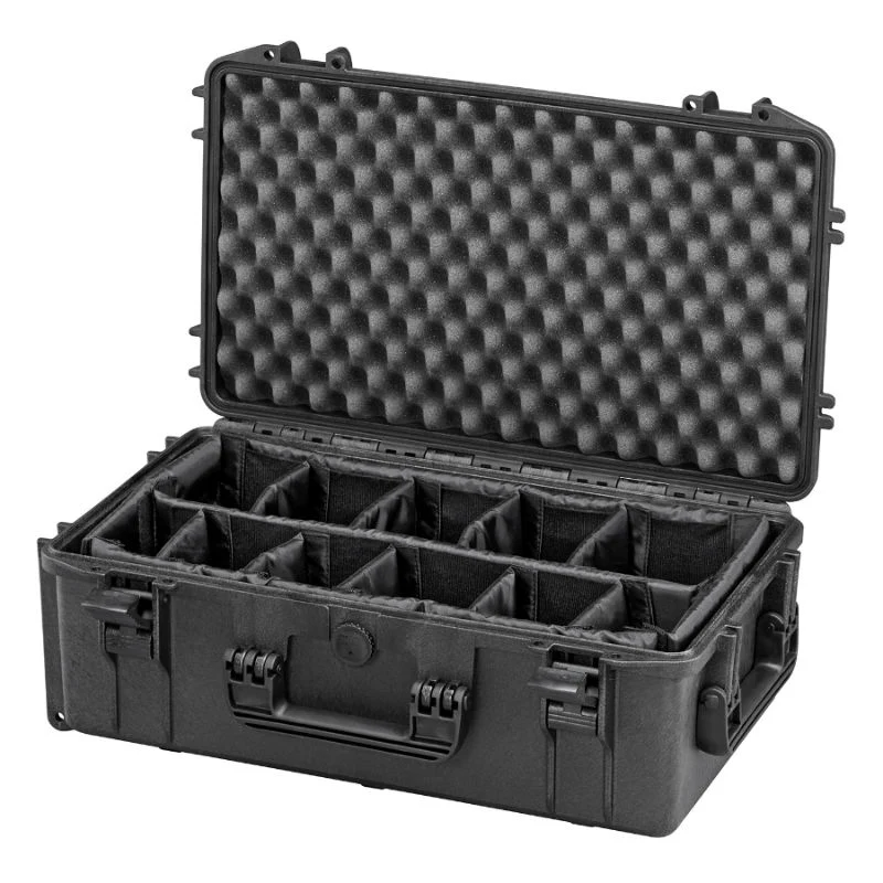 WCS Protection 520 Valise noire avec jeu de séparateurs