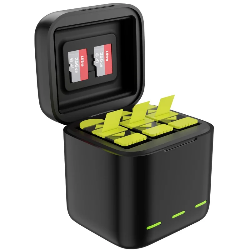 Telesin Boîtier chargeur de batterie Triple + 2x batterie - GoPro 9/10