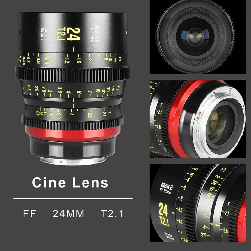 Meike Prime 24mm T2.1 Cine lens full-frame PL-mount