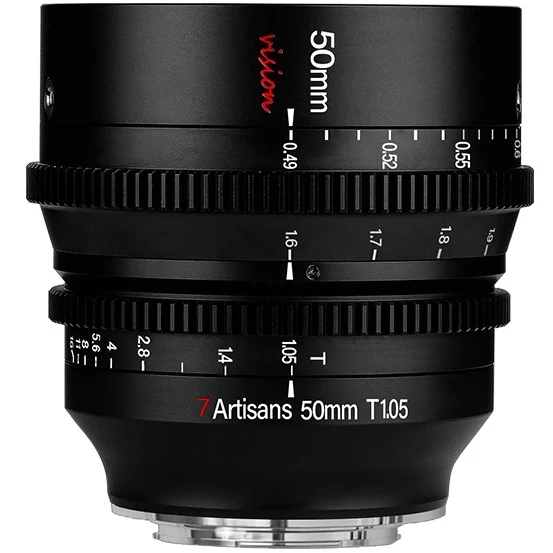 7artisans 50mm T1.05 Panasonic/Leica/Sigma (L Mount) noir