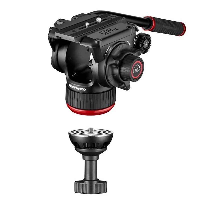 Manfrotto MVK504XTWINGA 504X Rotule Vidéo + Trépied Pied Double GS Kit en Aluminium