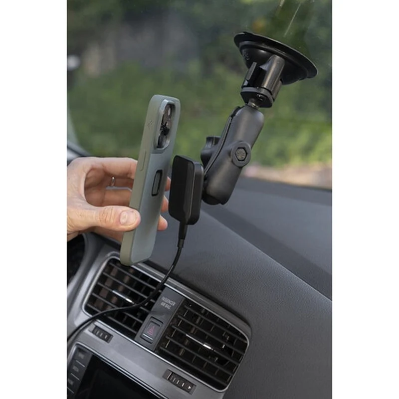 Peak Design Mobile Support de voiture avec adaptateur à rotule de 20mm et chargeur v2