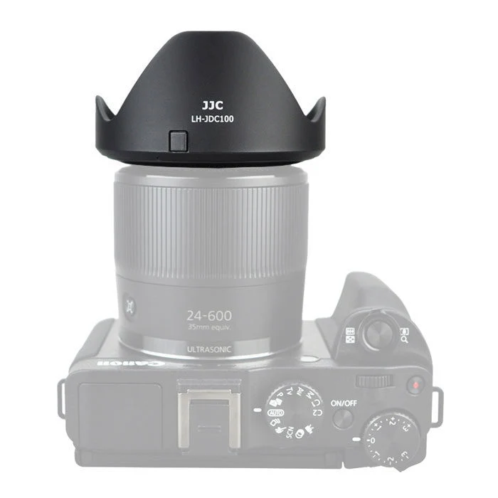 JJC LH-JDC100 Pare-soleil (anneau adaptateur de filtre Canon LH-DC100 + Canon FA-DC67B)