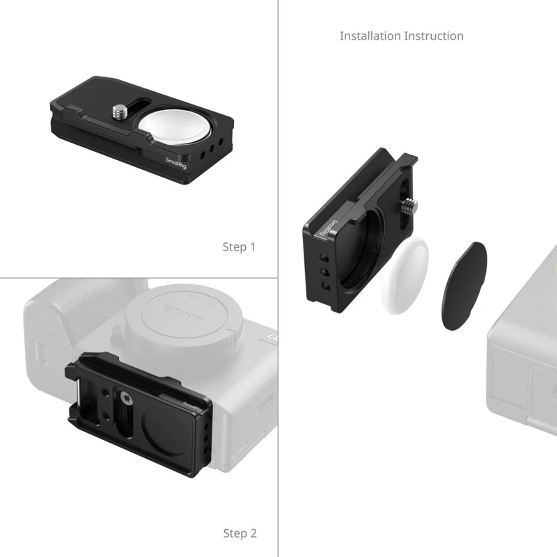 SmallRig MD5423 Plaque de Montage Arca-Swiss pour AirTag pour Sony