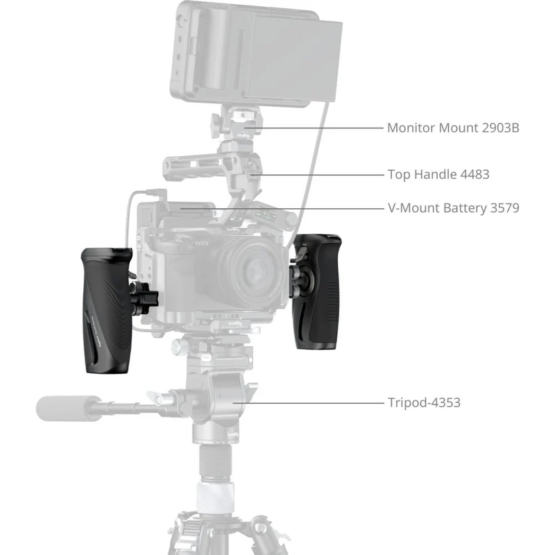 SmallRig 5194 Poignée latérale rotative avec vis 1/4"-20