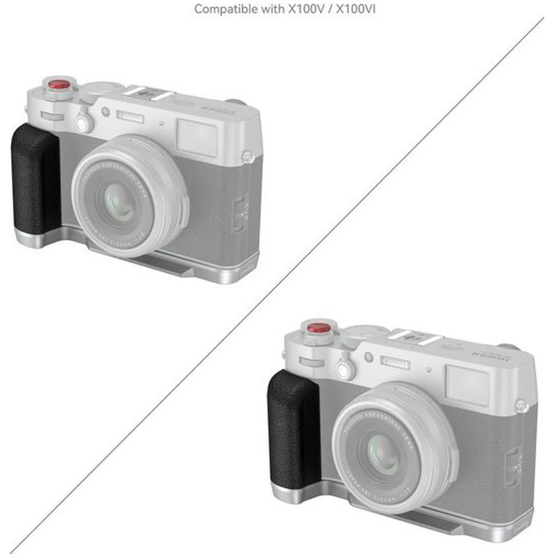 SmallRig 4555B Plaque de Montage en L avec Poignée pour FUJIFILM X100VI / X100V (Argent)
