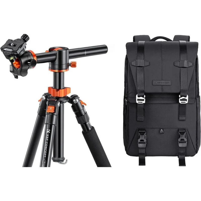 K&F Concept Combi Trépied/sac à Dos Trident-T Trépied + Concept Beta Sac à Dos 20L Noir