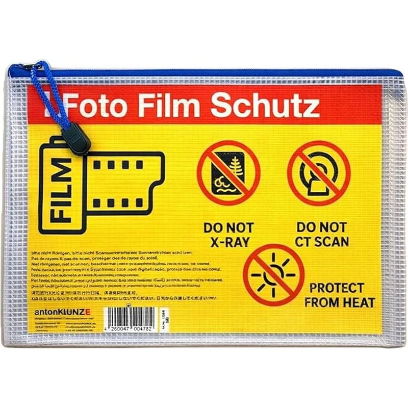 Domke Filmguard Sac A5 de protection de film photo pour 10 x film 35mm / 120, lot de 4 - Bleu, Vert, Rouge, Jaune