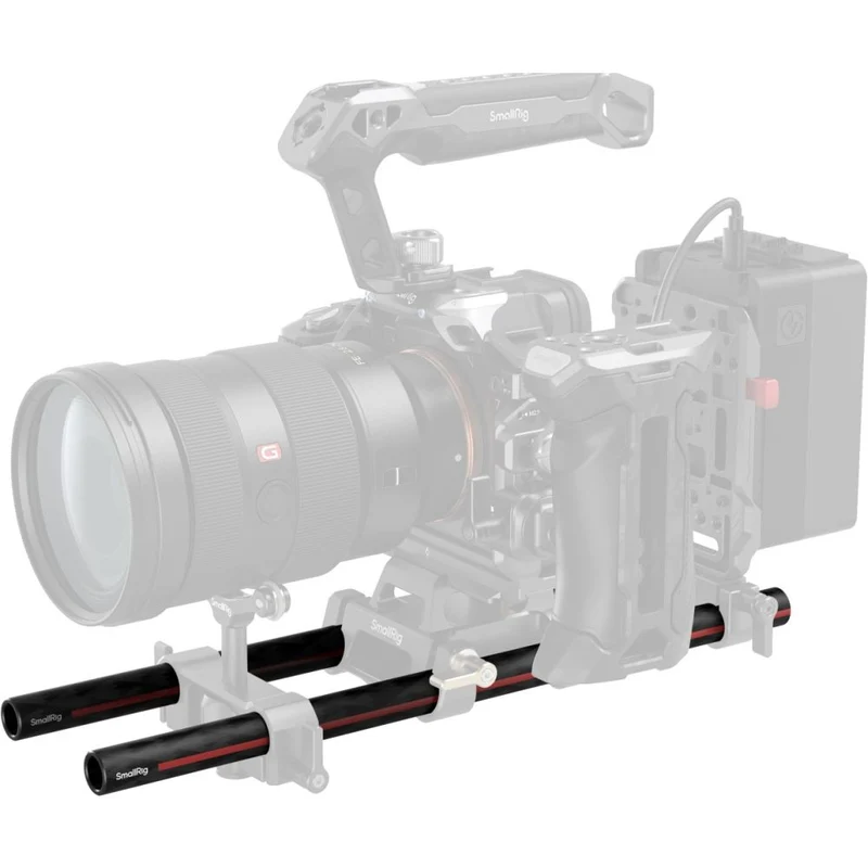 SmallRig 5212 Tiges en fibre de carbone de 15mm (paire, 12")