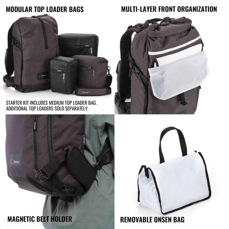 Shimoda Sac à dos Sidecountry 32 Kit de démarrage - noir/blanc - 520-355