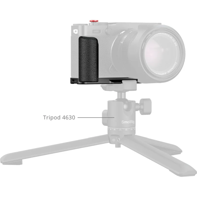 SmallRig 5448 Plaque de Montage en L avec Poignée en Silicone pour Fujifilm X-E5, Noir