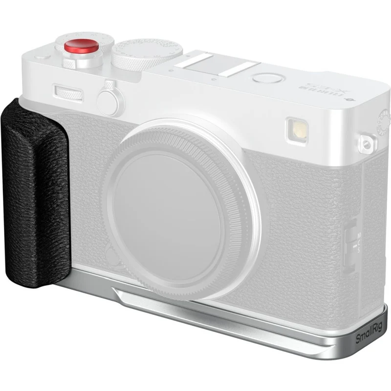 SmallRig 5447 Plaque de Montage en L avec Poignée en Silicone pour Fujifilm X-E5, Argent