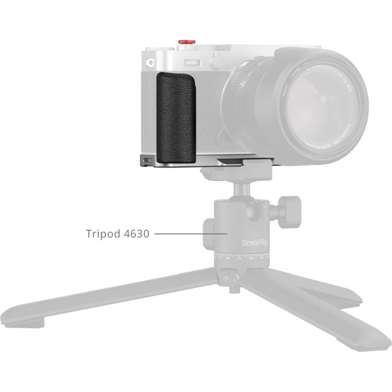 SmallRig 5447 Plaque de Montage en L avec Poignée en Silicone pour Fujifilm X-E5, Argent