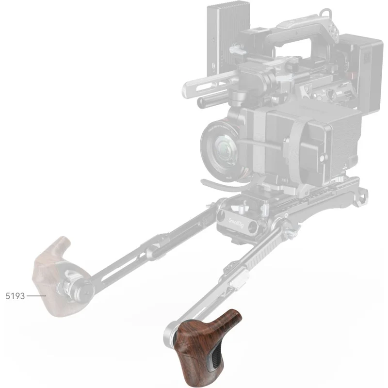SmallRig 5162 Poignée en bois de la série "ImageGrip" avec rosette ARRI (côté gauche)