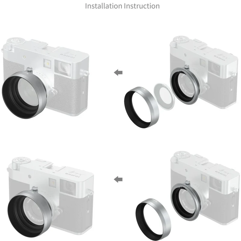 SmallRig 5393 Pare-soleil pour FUJIFILM X half, argenté