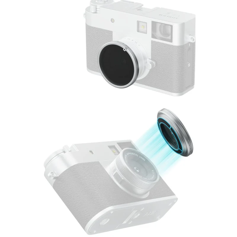 SmallRig 5391 Filtre magnétique VND ND2 - ND32 pour FUJIFILM X half, argenté