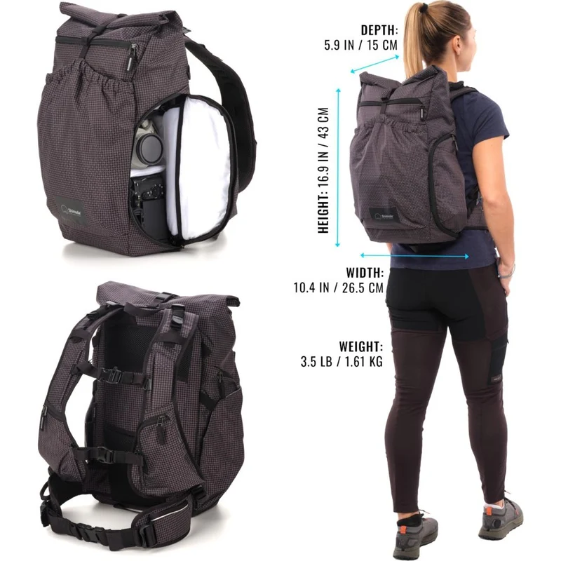 Shimoda Sac à dos Side lite 22 Kit de démarrage pour femmes - noir/blanc - 520-373