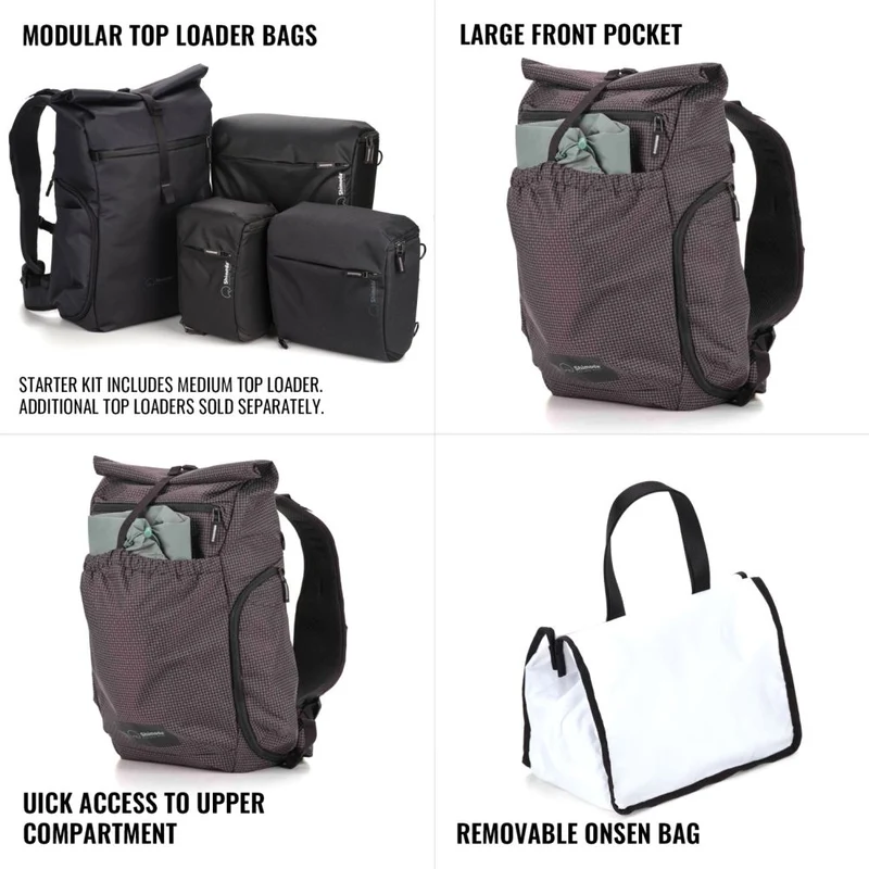 Shimoda Sac à dos Side lite 22 Kit de démarrage pour femmes - noir/blanc - 520-373